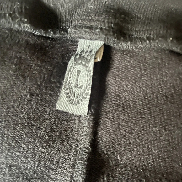 vintage y2k ecuadorian black and white cotton embellished joggers sz large - Picture 7 of 14